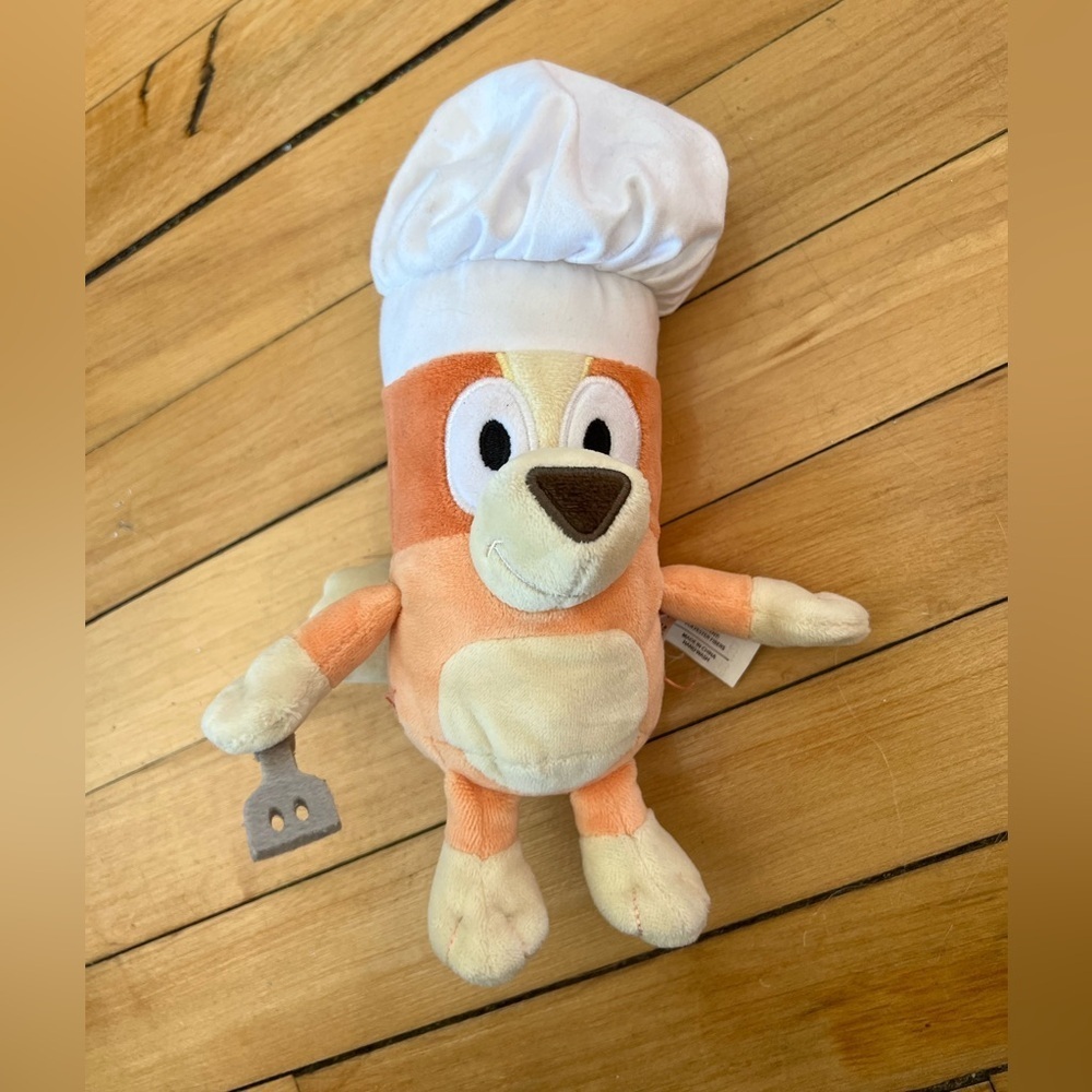 Bluey and Friends chef Bingo plush stuffed animal